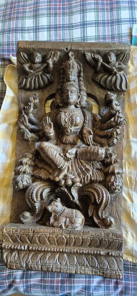 Tempel paneel Lord Brahma (Hindoeïstische scheppergod), Ophalen, Nieuw