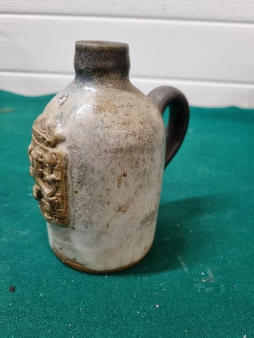 Kruik vintage met wapenschild aardewerk, Huis en Inrichting, Ophalen of Verzenden, 'T Olde Gre-j, Info@toldegrej.nl, Endepoelstraat 20f Didam