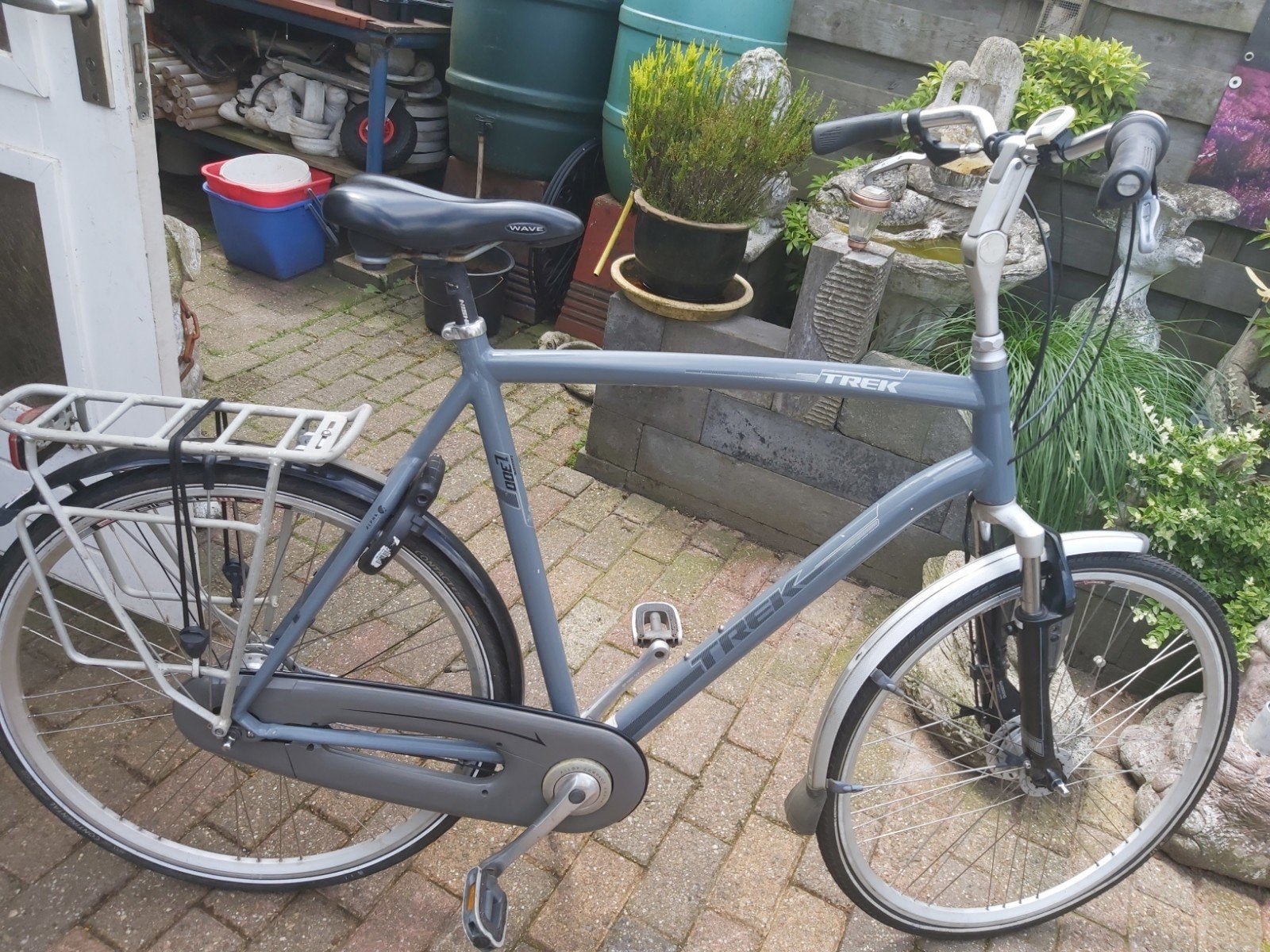 Trek L300 leisure 7 versnellingen frame hoogte 66 cm grijs, Gebruikt, Vering, 65 cm of meer, Trommelrem