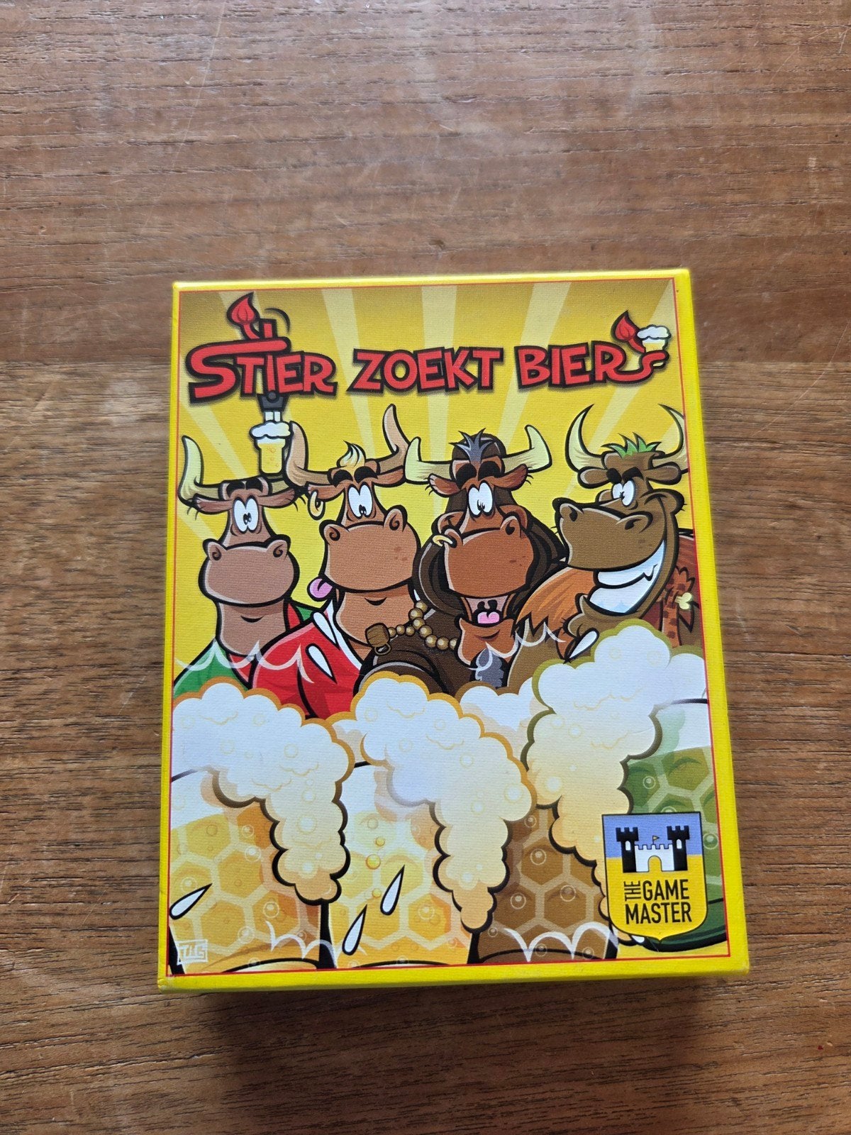 Stier zoekt bier - kaartspel / drankspel, Drie of vier spelers, Ophalen of Verzenden, Zo goed als nieuw, The Game Master