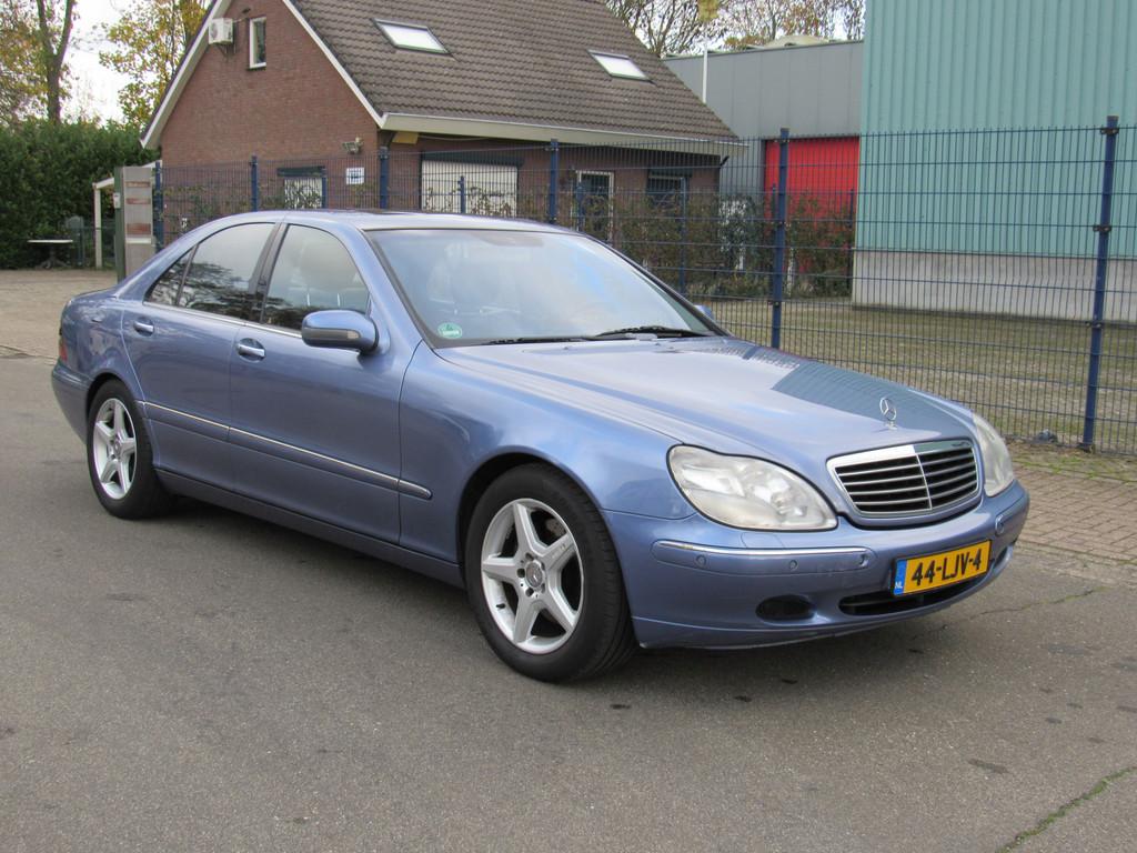 Mercedes-Benz S-Klasse 430- Youngtimer - (bj 2000), Automaat, Achterwielaandrijving, Blauw, Navigatiesysteem