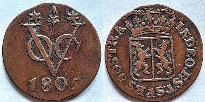 VOC Duit Gelderland 1805, Postzegels en Munten, Verzenden, Vóór koninkrijk, Overige waardes