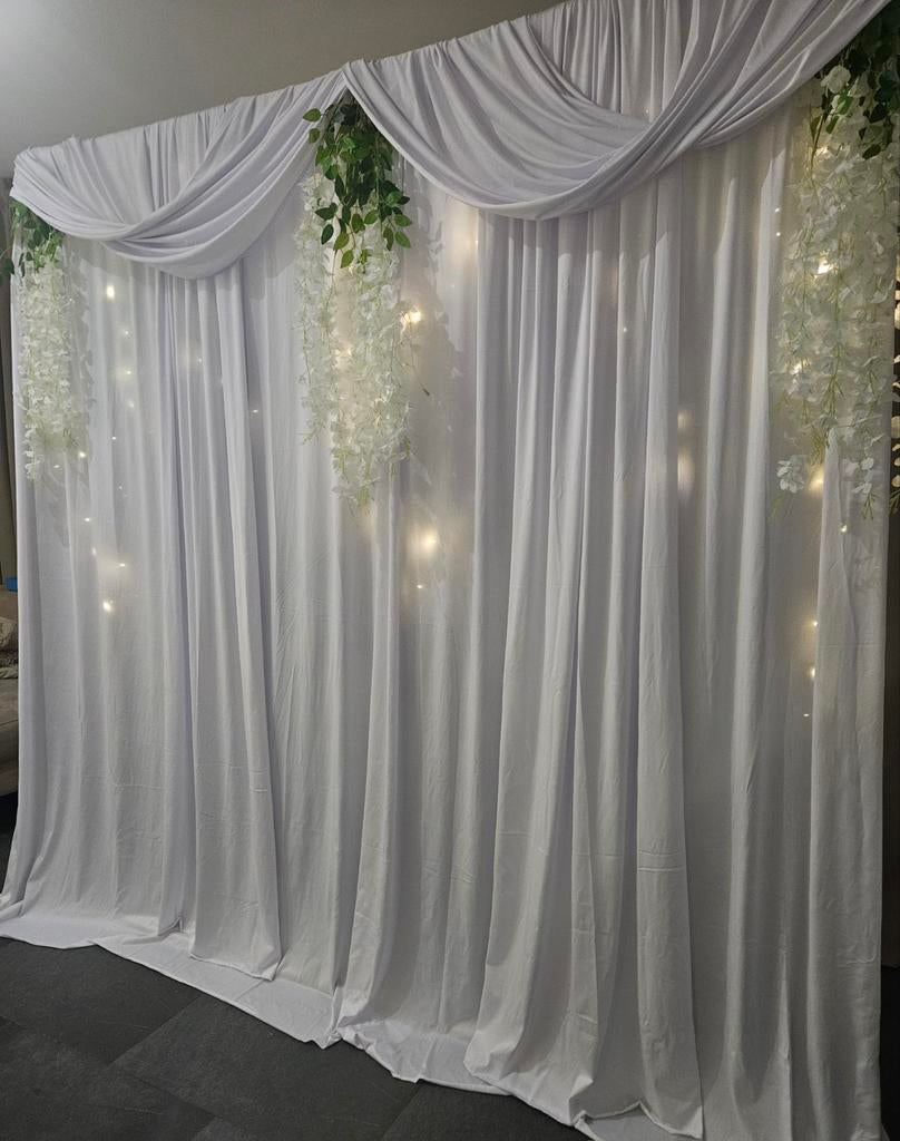Backdrop bruiloft TE HUUR, Ophalen of Verzenden, Zo goed als nieuw, Geboorte of Huwelijk