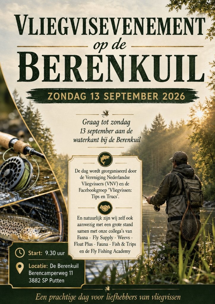 Zondag 13 september: VNV Vliegvissen Tips & Trucs Dag!, Ophalen of Verzenden, Nieuw, Overige typen