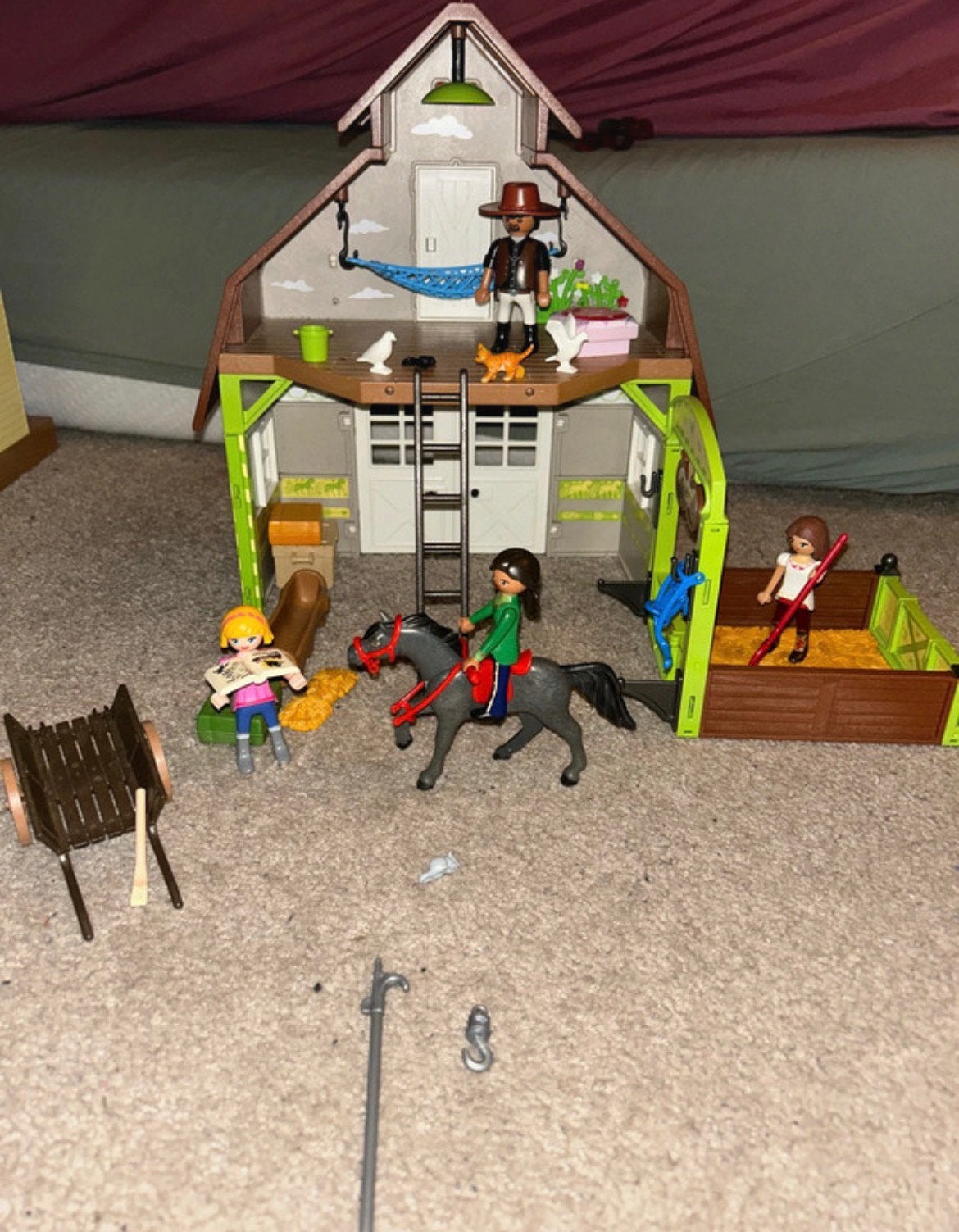 Lucky playmobil stal, Kinderen en Baby's, Ophalen of Verzenden, Zo goed als nieuw
