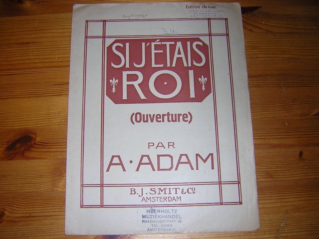 A. Adam, Piano, Gebruikt, Ophalen of Verzenden, Artiest of Componist