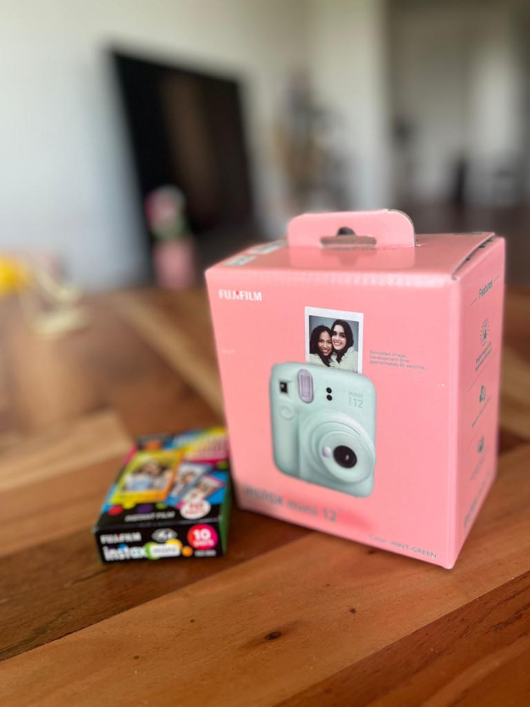 Polaroid camera met fotopapier - Instax Mini 12 Mintgroen, Ophalen, Compact, Nieuw, Fuji