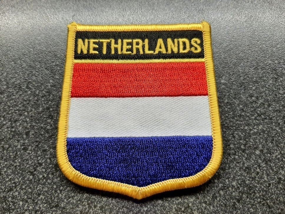 Netherlands  -  Flag  patch  /  70 x 60 mm., Ophalen of Verzenden, Landmacht, Amerika, Embleem of Badge