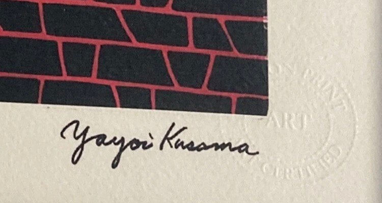 Yayoi Kusama : litho (40 bi 50 cm), Antiek en Kunst, Ophalen of Verzenden