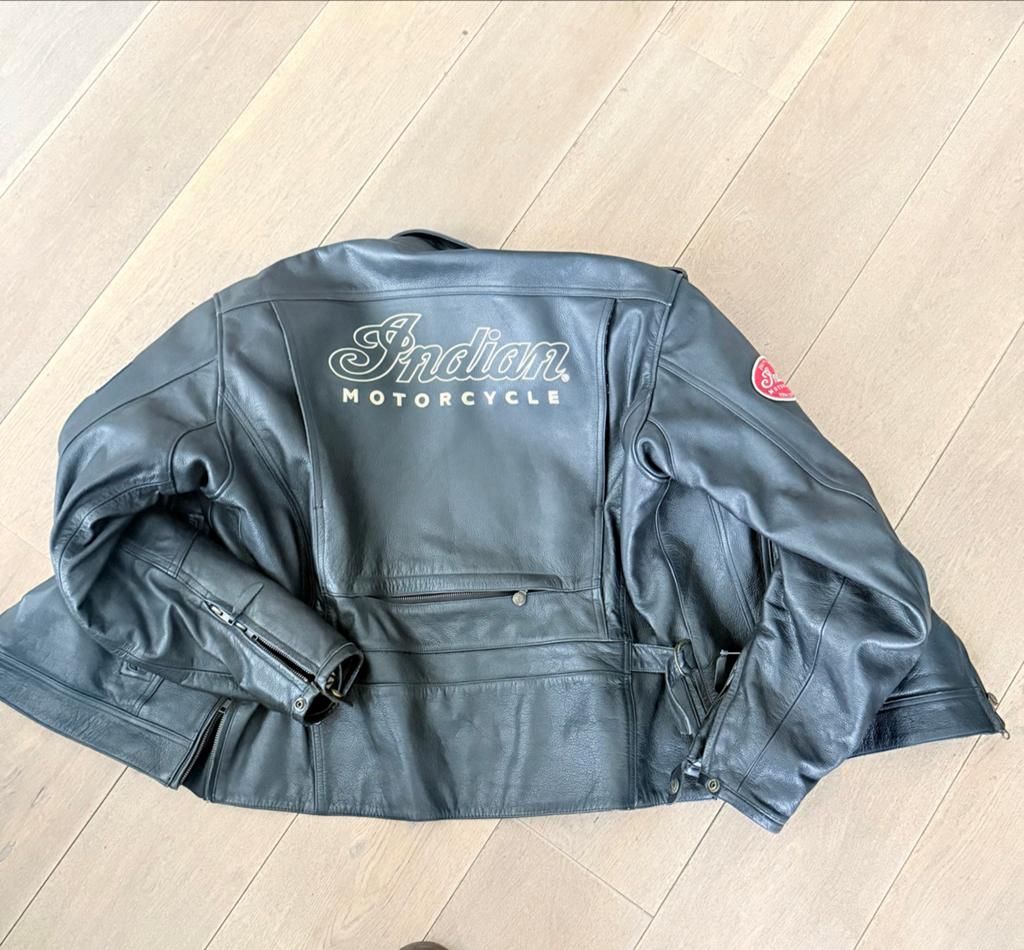 Unieke Indian Motorjas - Leer - Maat XL - Zo goed als nieuw, Motoren, Kleding | Motorkleding, Jas | leer, Heren, Tweedehands, Ophalen of Verzenden