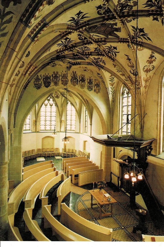 Hall, interieur Herv. Kerk, Ophalen of Verzenden, Ongelopen, Gelderland