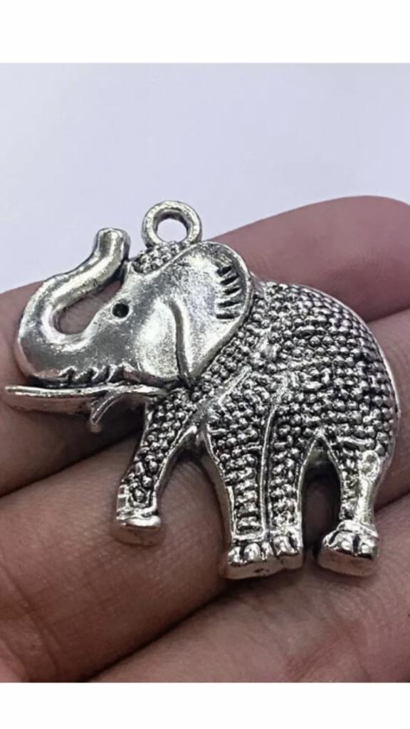 Kettinghanger Tibet zilver 'Olifant' ongedragen -NIEUW-, Overige materialen, Nieuw, Ophalen of Verzenden, Zilver