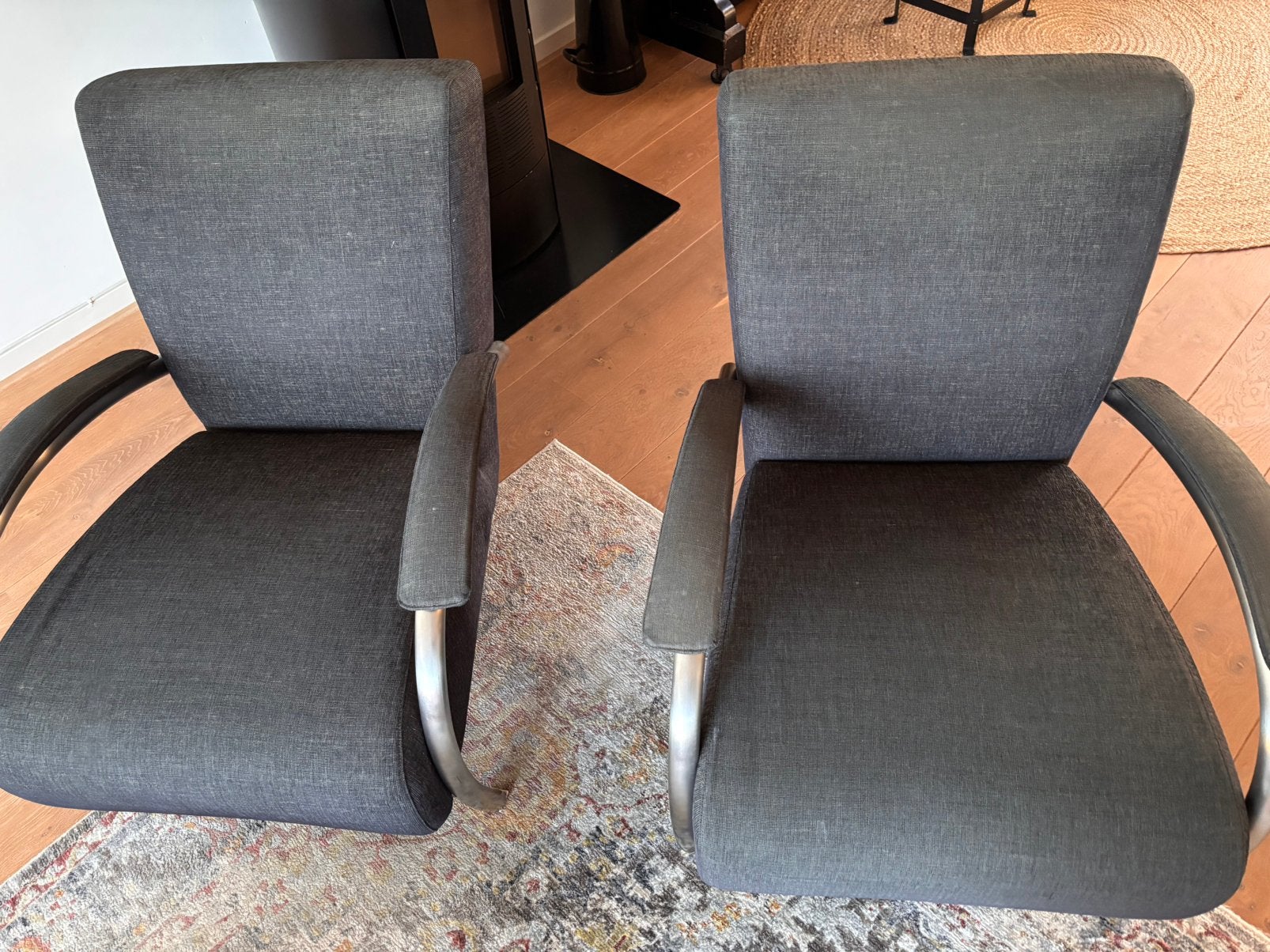 2 mooie Molinari Accademia fauteuils, Ophalen, Gebruikt, Design, 75 tot 100 cm