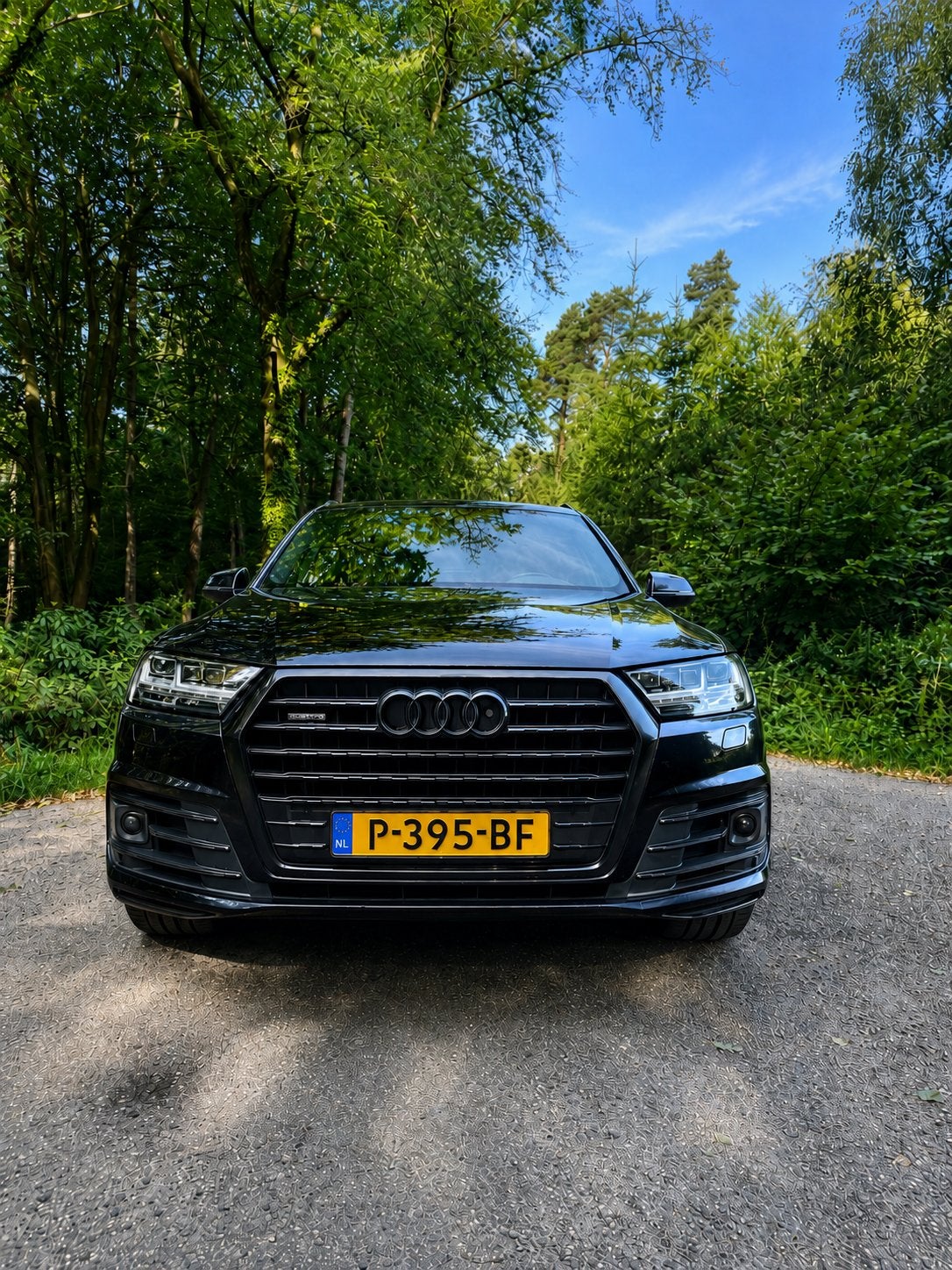 Audi Q7 3.0 TFSI quattro 333PK 3x S-line | HUD | BOSE |, Auto's, Audi, Automaat, 2995 cc, Blauw, 120 €/maand