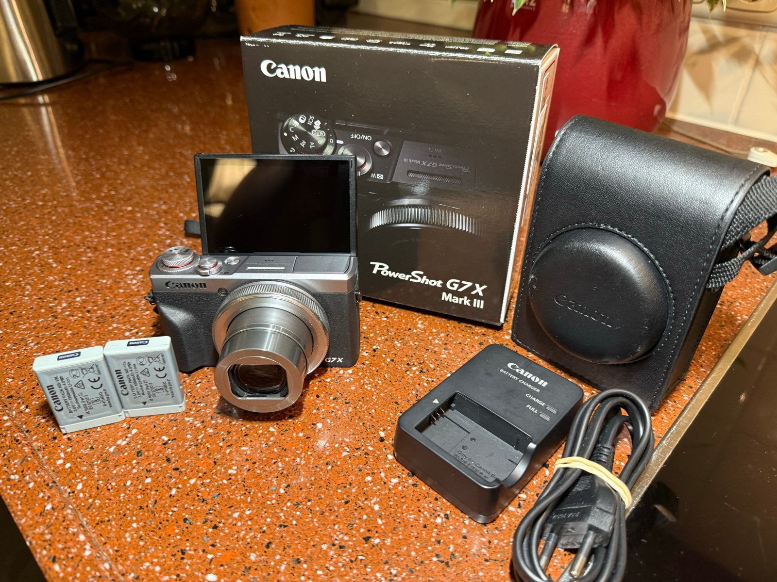 Canon PowerShot G7X Mark III - Extra batterij + draagtas!, Ophalen, Canon, Draagriem, Zo goed als nieuw