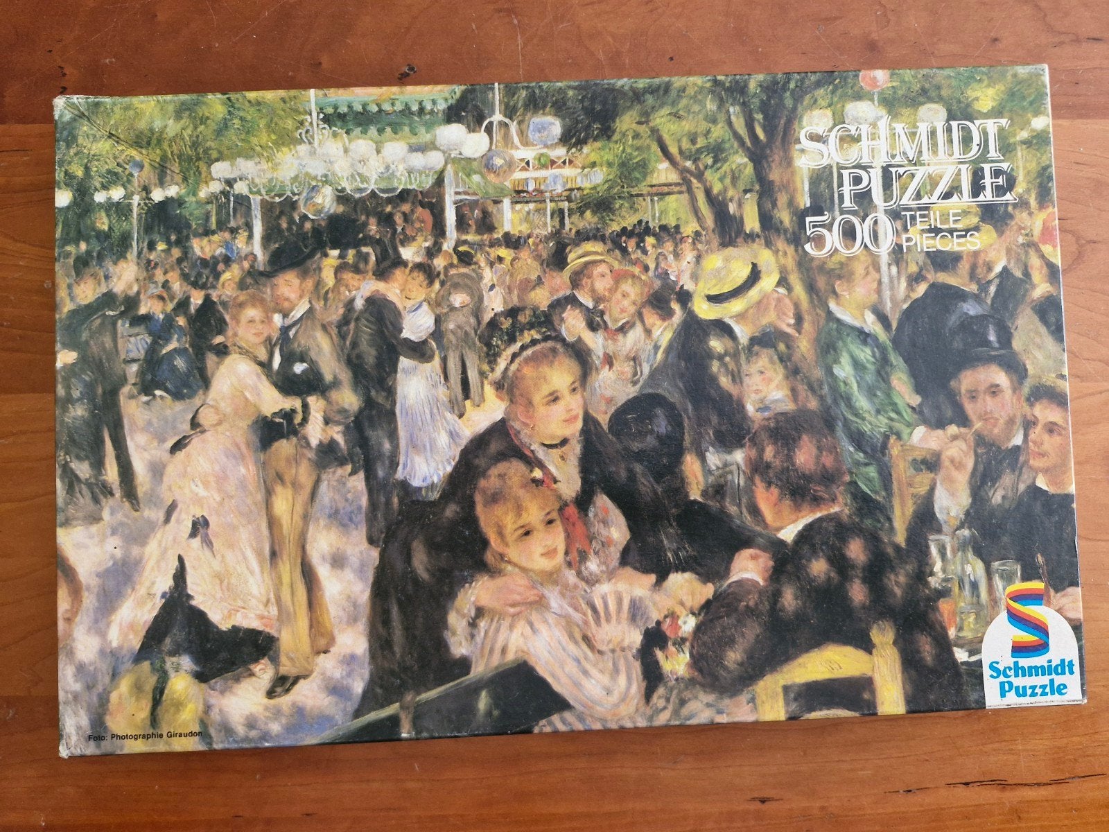 Vintage Schmidt puzzel -  Renoir, Ophalen of Verzenden, 500 t/m 1500 stukjes, Gebruikt, Legpuzzel