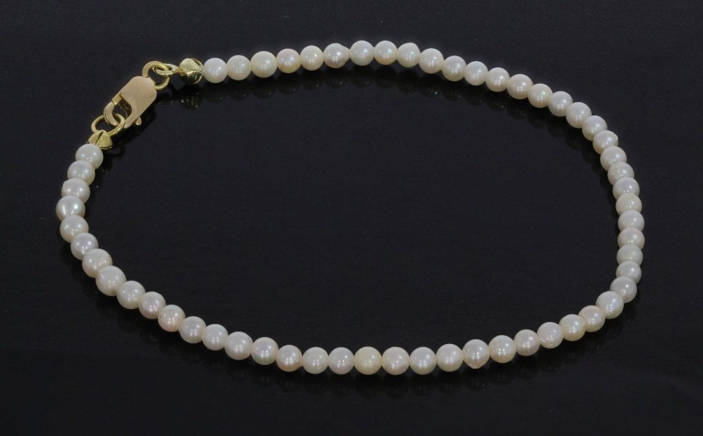 Parel fraaie dames armband 14k slot goud vintage retro, Sieraden, Tassen en Uiterlijk, Voordeelsieraden, Verzenden, Zo goed als nieuw