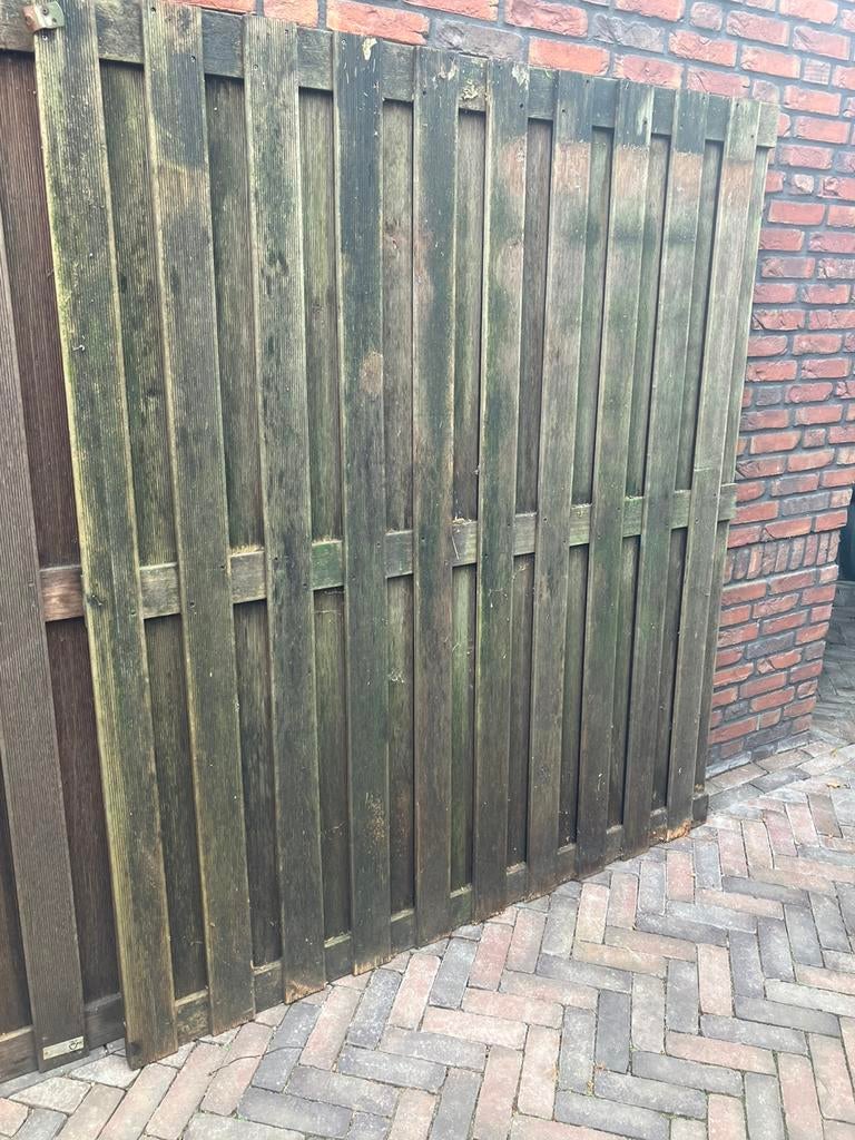 Schuttingdelen hardhout, Ophalen, 1 tot 2 meter, Minder dan 3 meter, Zo goed als nieuw