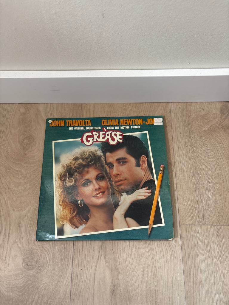 Grease Soundtrack LP - John Travolta & Olivia Newton-John, Ophalen, Gebruikt, 12 inch, Dubbel-LP