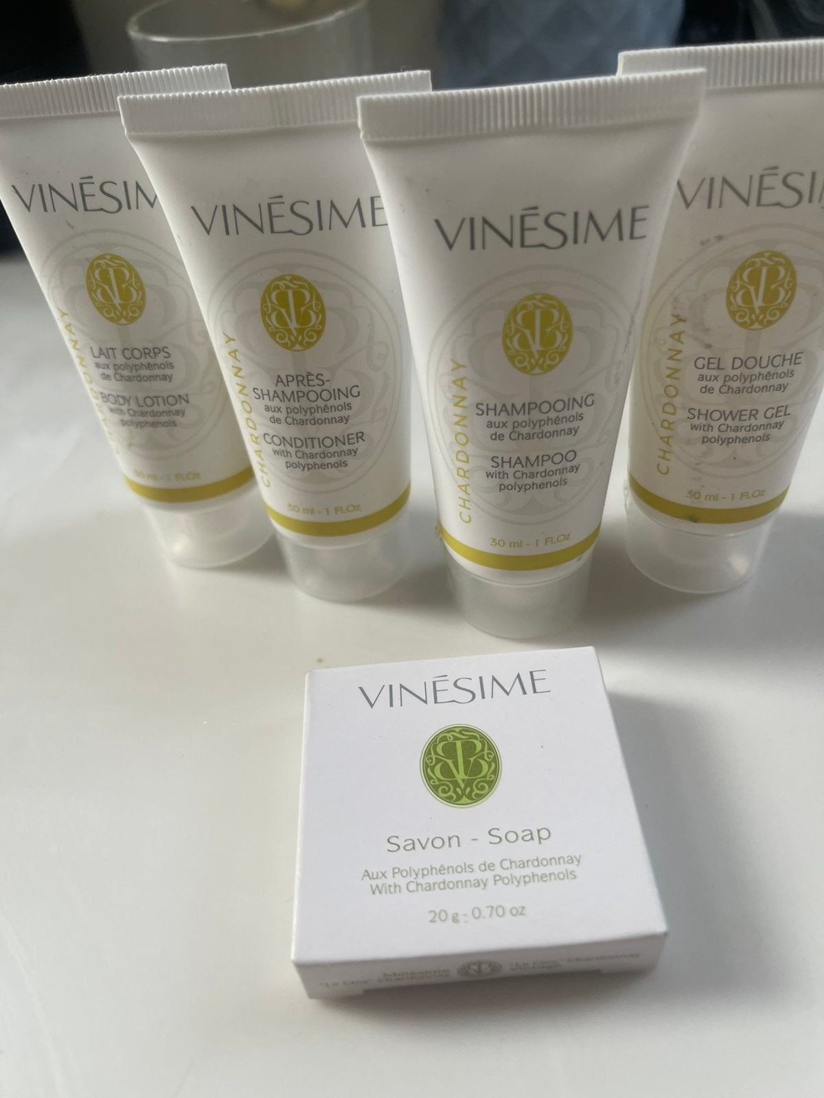 5delige Franse huidverzorging set VINESIME, Ophalen of Verzenden, Nieuw, Bodylotion, Crème of Olie