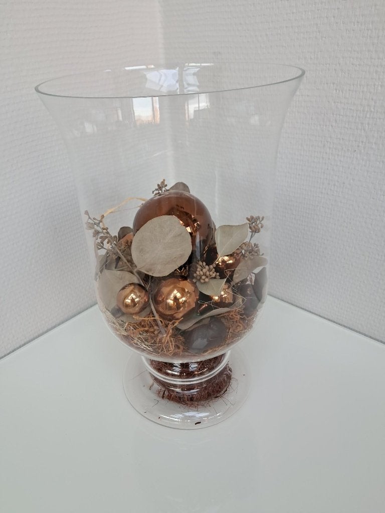 glazen vaas Hoog : 30 cm, Ophalen of Verzenden, Zo goed als nieuw, Overige kleuren, Glas