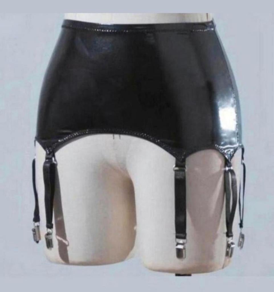 Mooie leerlook jarretels, tm 4XL, Verzenden, Nachtkleding