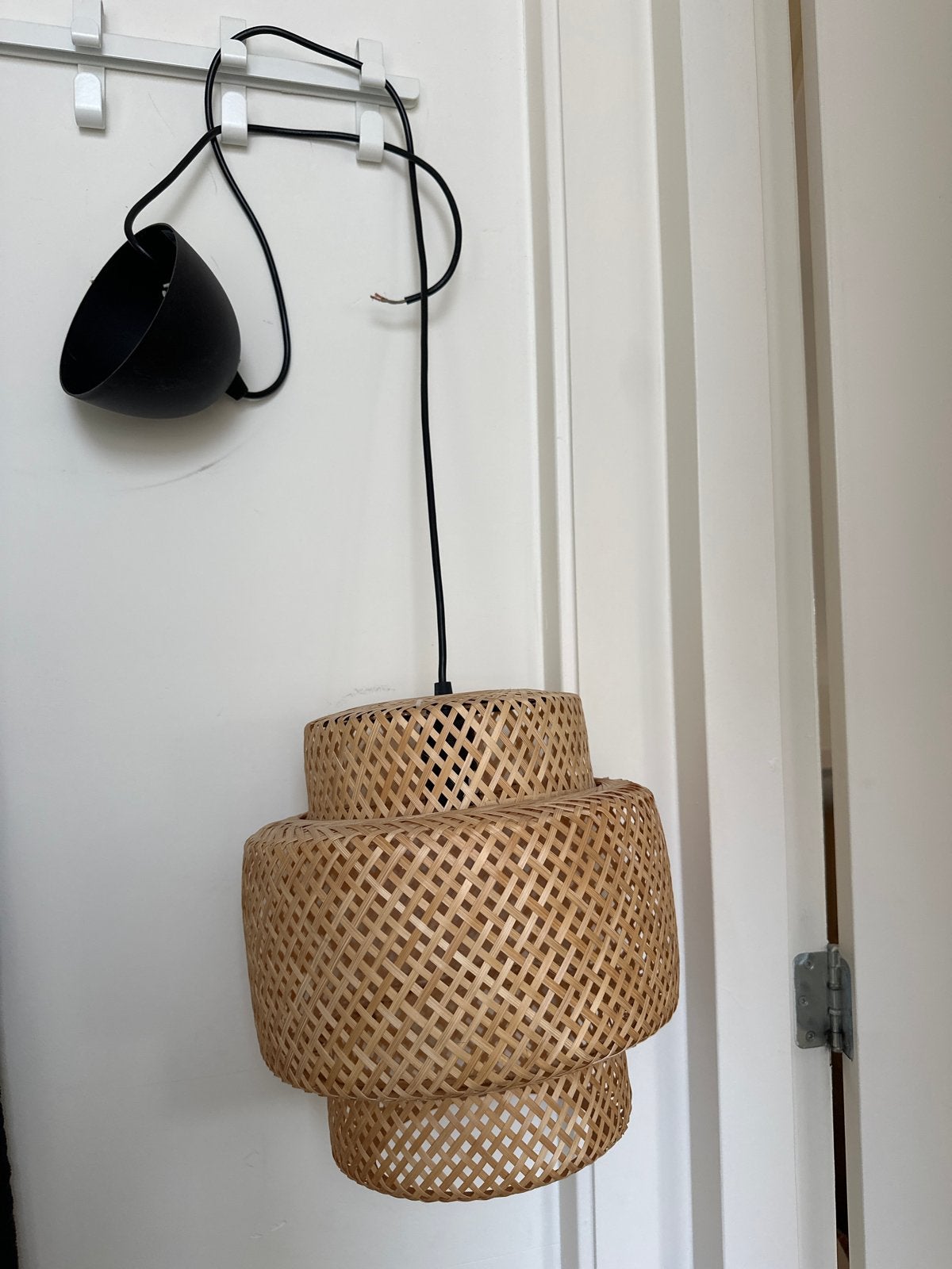 IKEA Sinnerlig hanglamp 27cm klein - Bamboe, Huis en Inrichting, Lampen | Hanglampen, Ophalen of Verzenden, Gebruikt, Hout, Minder dan 50 cm