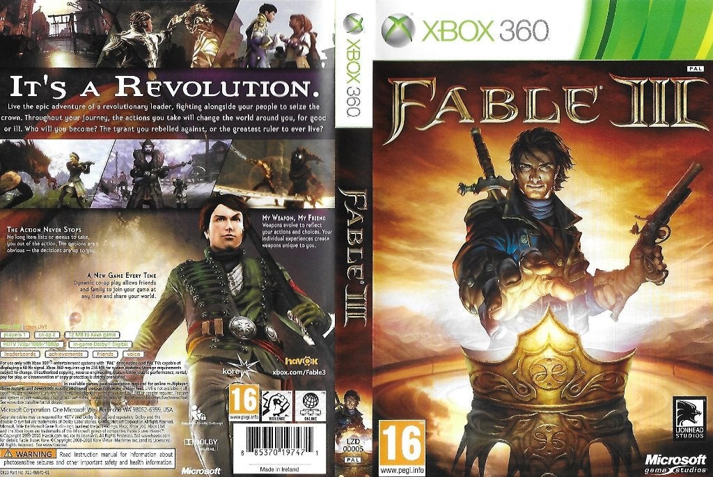 Fable III - Xbox 360 RPG Avontuur, Spelcomputers en Games, Online, Gebruikt, 1 speler, Ophalen of Verzenden