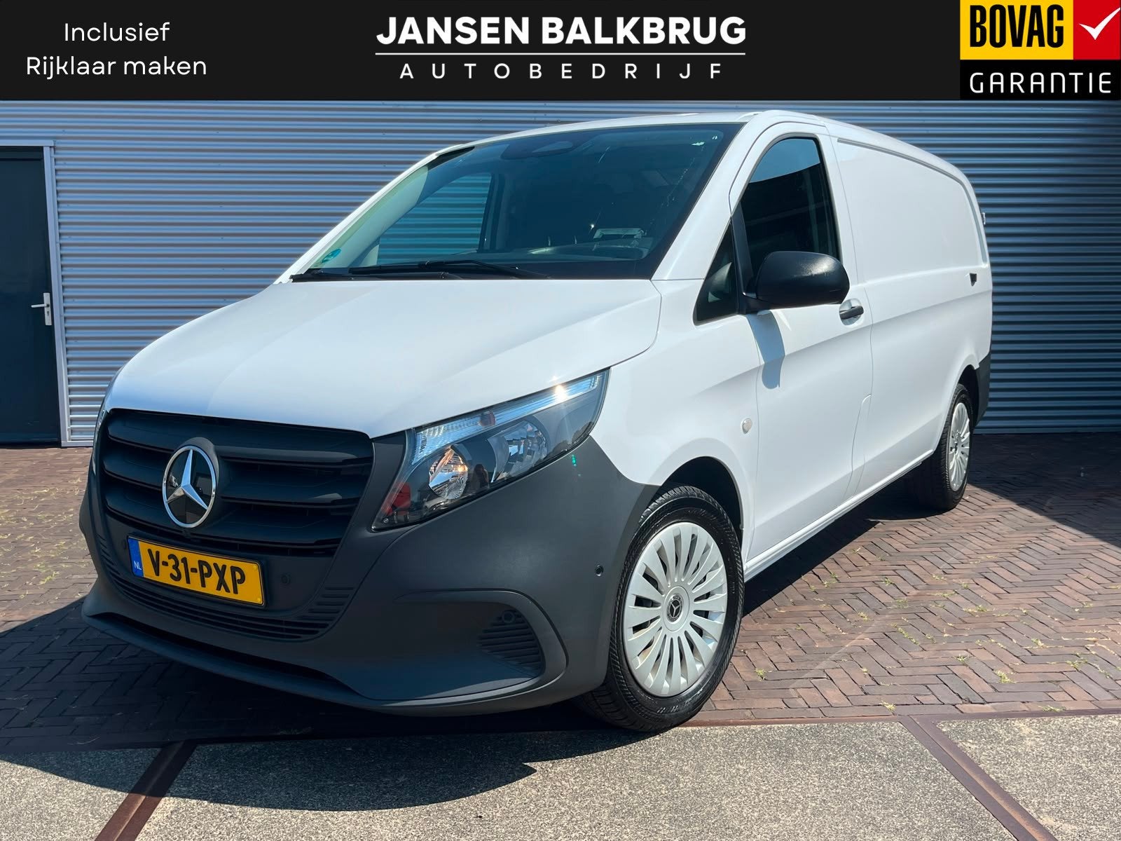 Mercedes-Benz Vito 116 CDI Lang nw model lage km (bj 2024), 12 maanden, Gebruikt, Lichtsensor, Wit