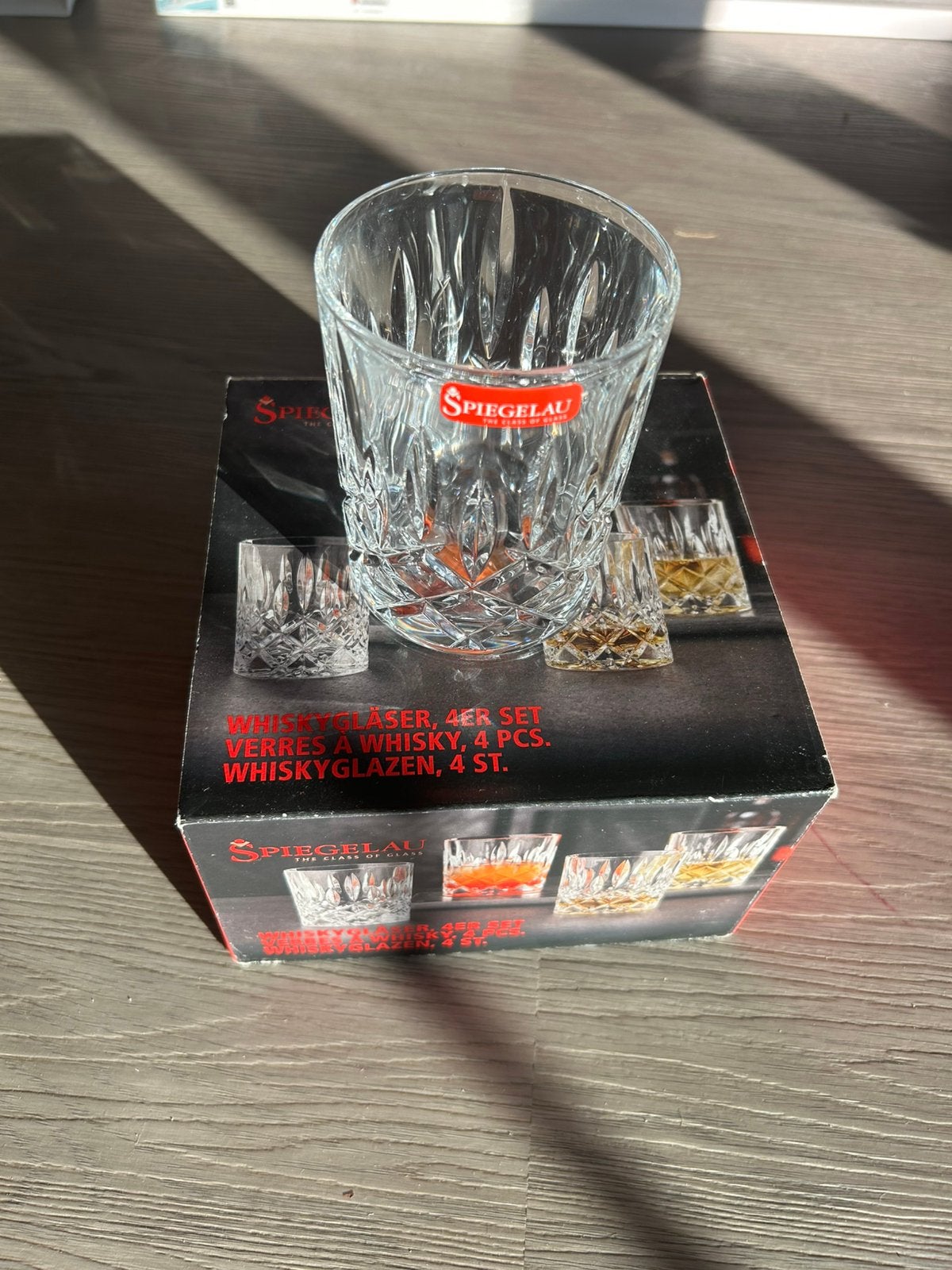 Kristalglas whiskey 4 stuks, Verzamelen, Glas en Borrelglaasjes, Ophalen of Verzenden, Nieuw, Overige typen