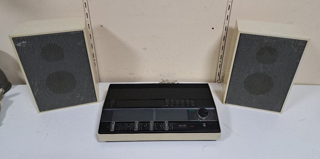 vintage Philips stereoset type740 met speakers, Ophalen of Verzenden, Gebruikt, Tuner of Radio, Philips