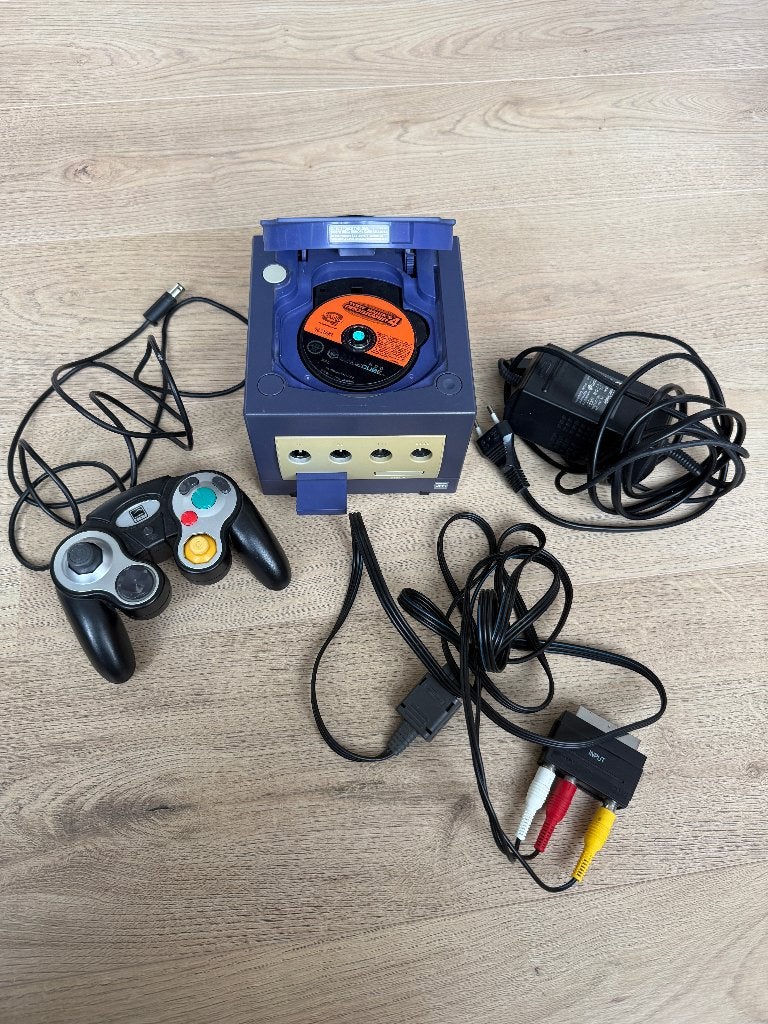 Nintendo gamecube met controller en spel, Spelcomputers en Games, Gebruikt, Zwart, Met games, Ophalen of Verzenden