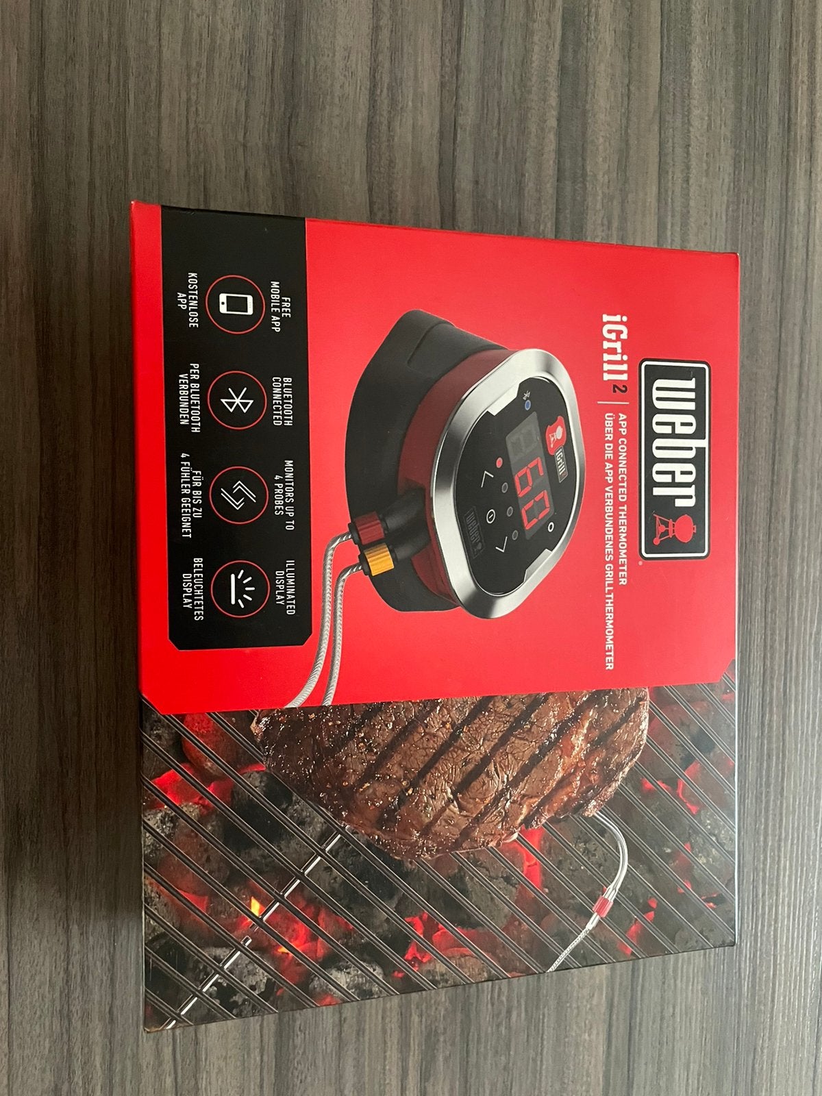 Weber igrill 2 met 2 probes, Ophalen of Verzenden, Zo goed als nieuw