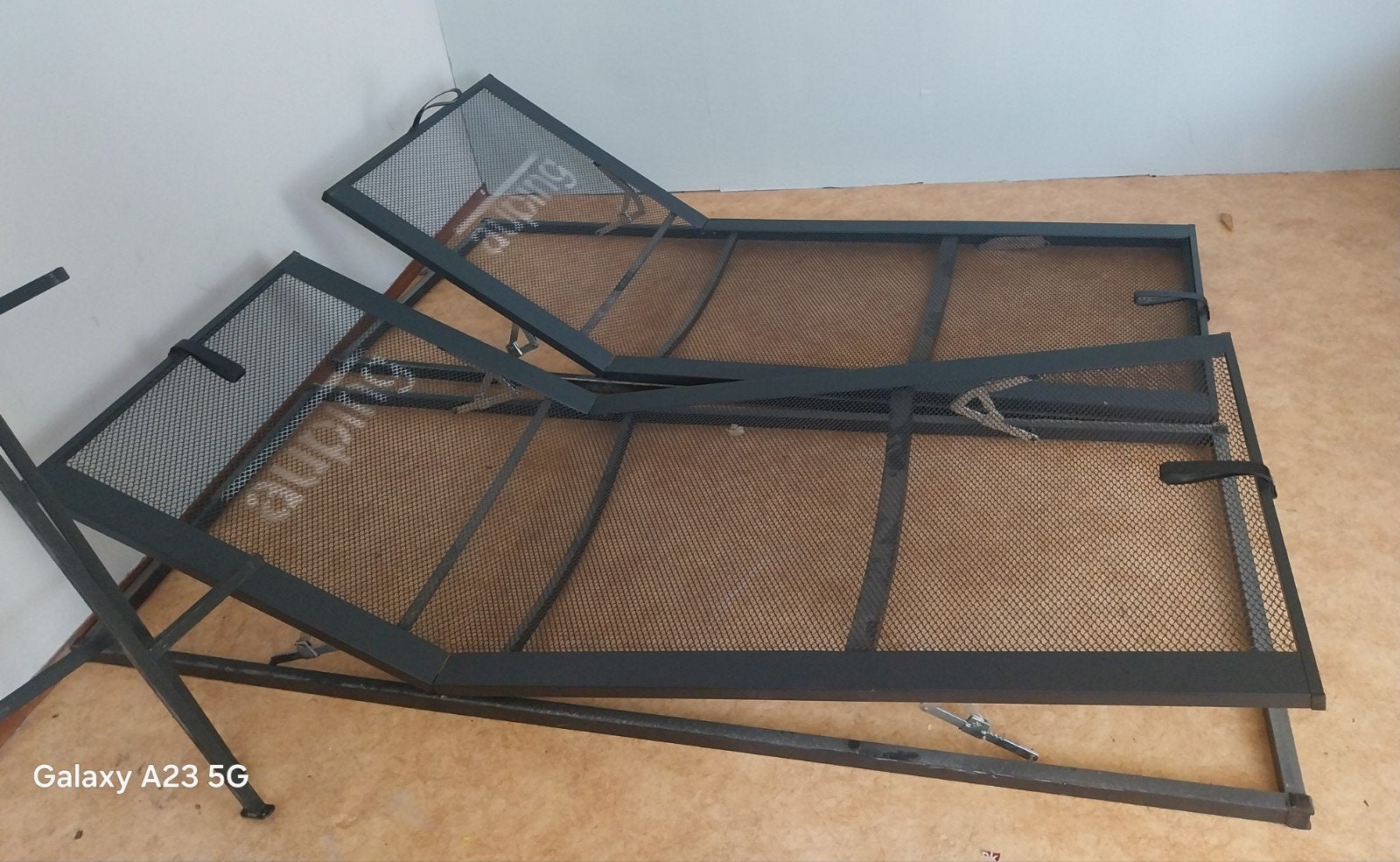 2x handverstelbare aupingspiraal 80x200 met potenset, Huis en Inrichting, Slaapkamer | Matrassen en Bedbodems, Ophalen, Eenpersoons