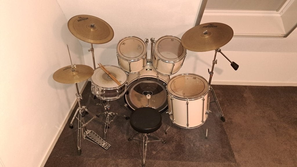 Compleet & speelklaar Mapex Mars drumstel; -delige set, Ophalen, Gebruikt, Overige merken