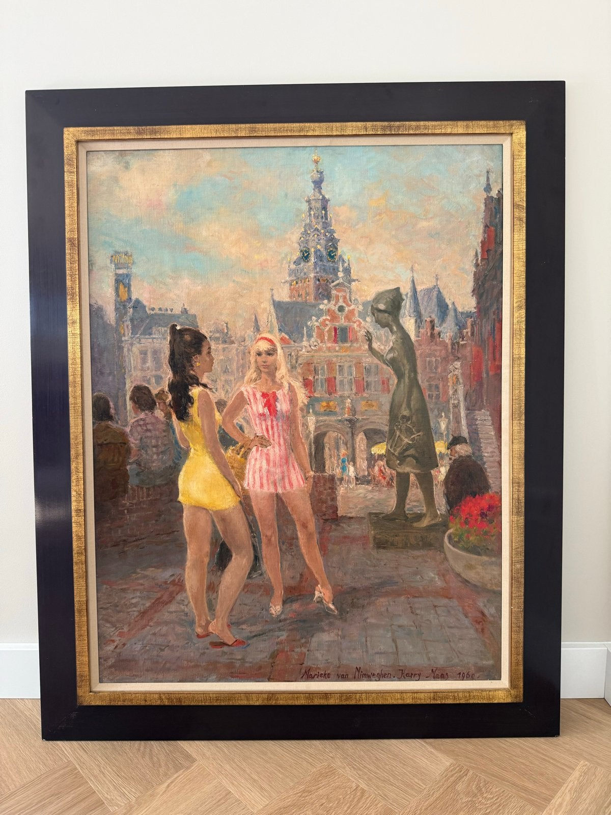 Schilderij 'Marieke van Nimwegen' door Harry Maas (1960), Ophalen, Gedateerd, Doek, Realistisch