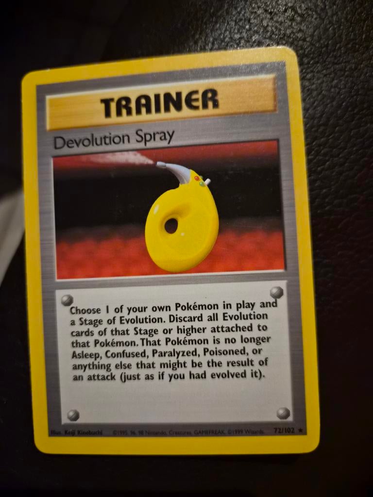 Devolution spray base set 72/102, Ophalen of Verzenden, Gebruikt, Losse kaart, Foil