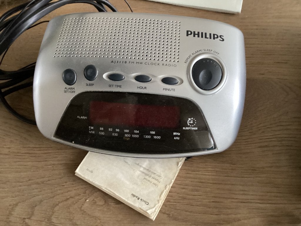 Wekkerradio, Ophalen, Gebruikt, Analoog