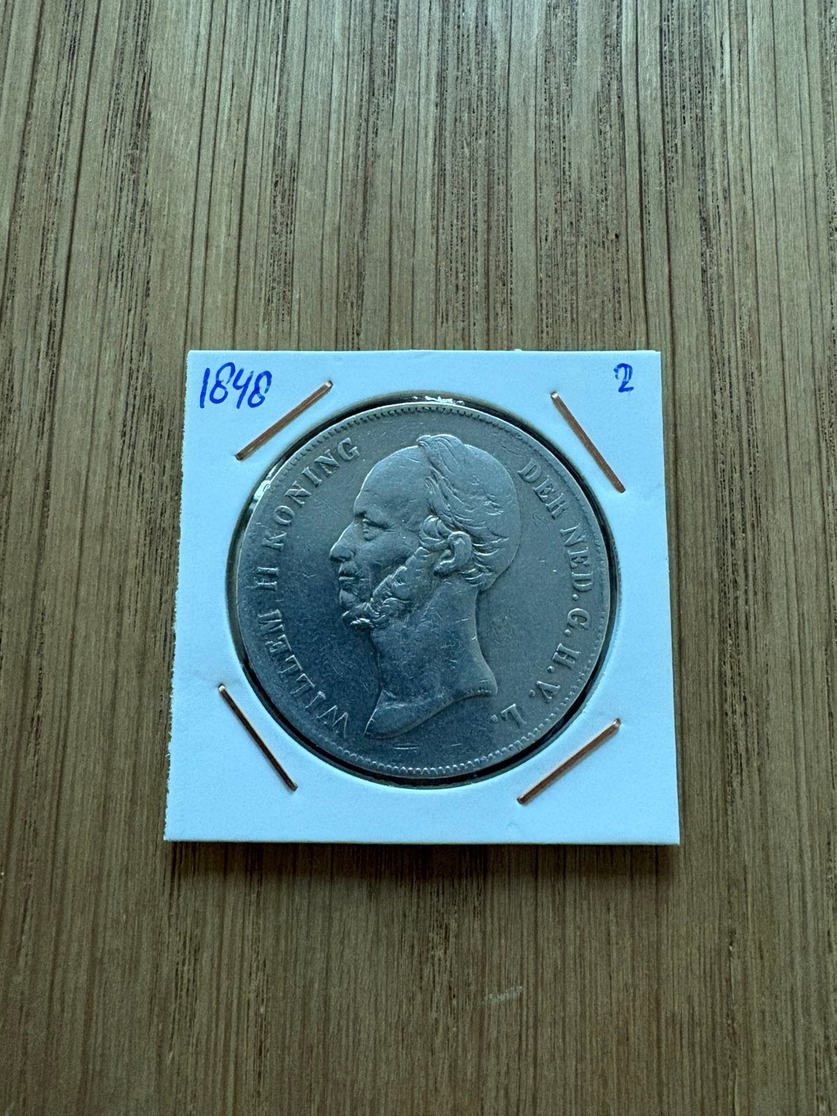 Willem 2 rijksdaalder 1848 2, Postzegels en Munten, Zilver, Ophalen of Verzenden, Losse munt, 2½ gulden