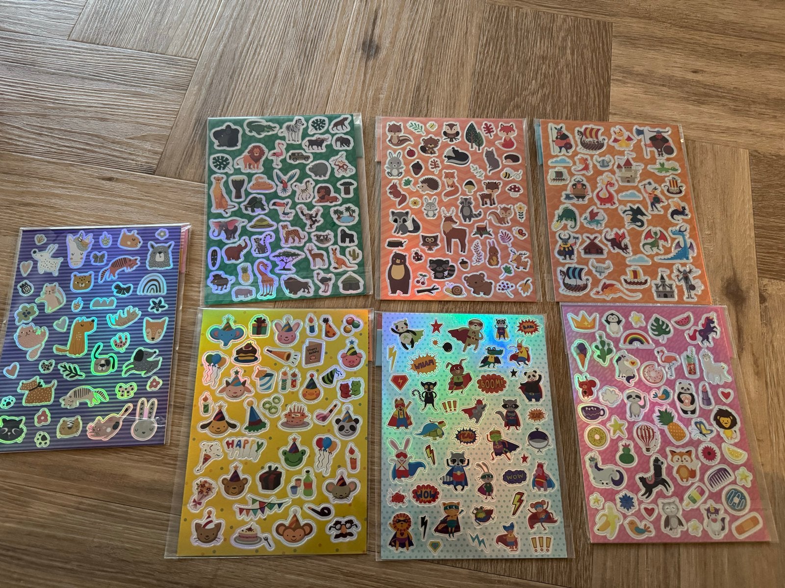 8 stickervellen met diverse thema's, Ophalen of Verzenden, Nieuw, Overige typen