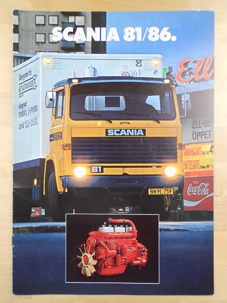 Scania 81 / 86 Brochure 1975 - Torpedo & Front, Gelezen, Ophalen of Verzenden, Overige merken, Scania