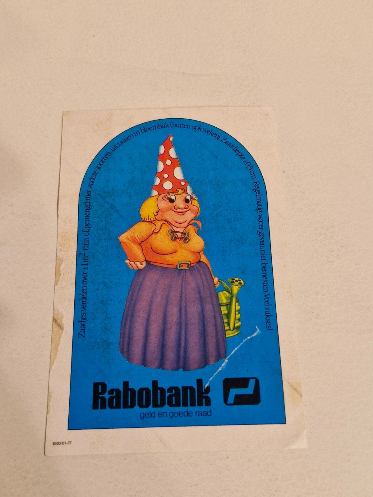292 Vintage Rabobank Kabouter Stickers - Set van 3, Verzamelen, Ophalen of Verzenden, Gebruikt, Overige typen