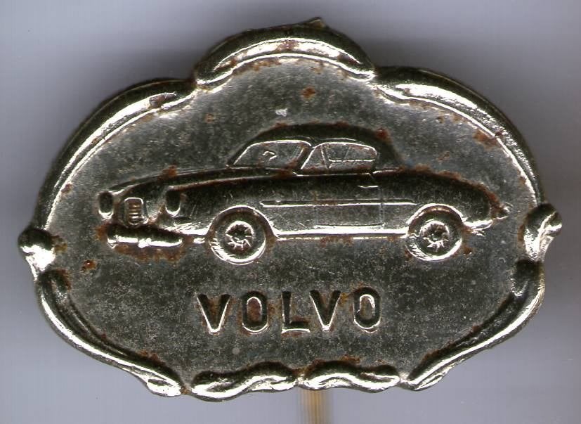 VOLVO zilverkleurig schild speldje ( E_052), Ophalen of Verzenden, Zo goed als nieuw, Transport, Speldje of Pin