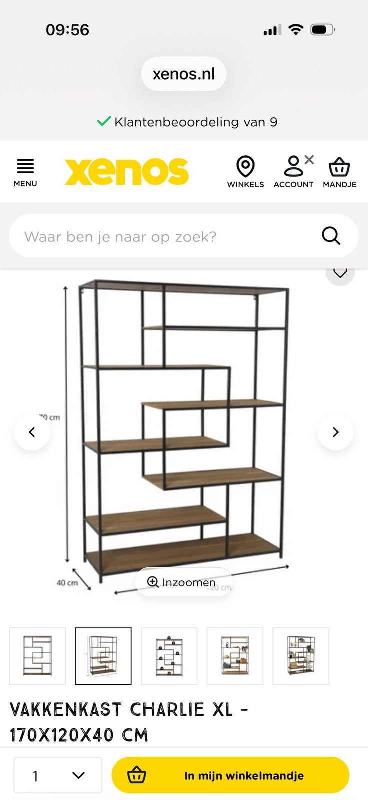 Vakjes kast, Ophalen, 50 tot 100 cm, Zo goed als nieuw, Minder dan 100 cm