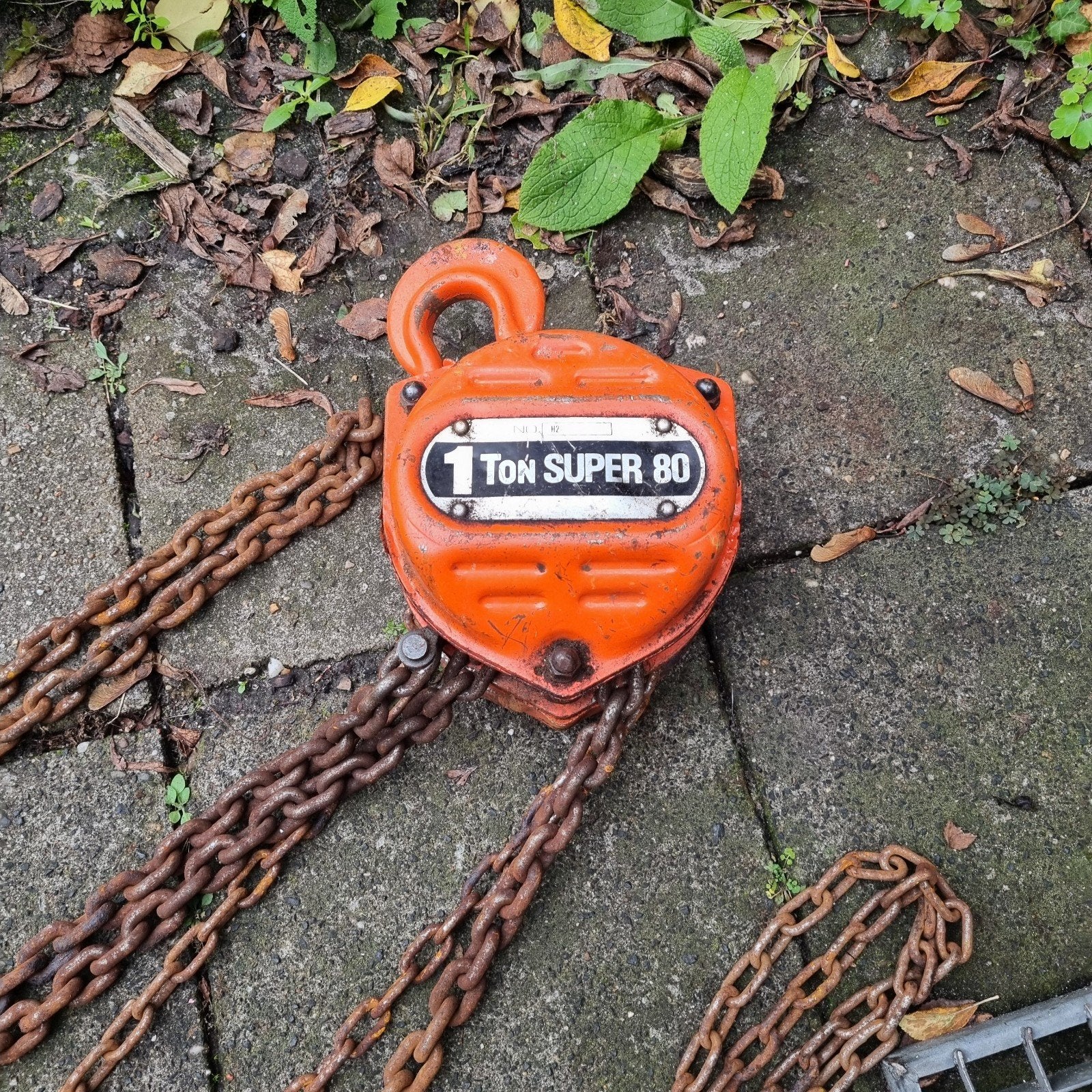 1 Ton Super 80 Kettingtakel - Handmatige Takel, Ophalen of Verzenden, Gebruikt, Handmatig