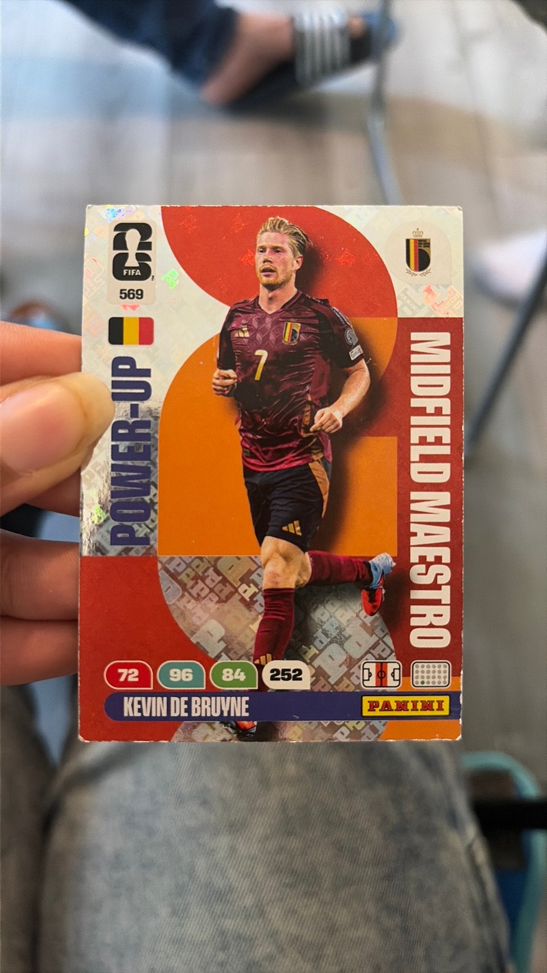 Kevin De Bruyne Panini Power-Up Trading Card, Ophalen of Verzenden, Zo goed als nieuw, Plaatje