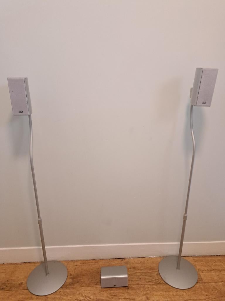 JVC SP-XS100 Satelliet Speakers met Stands, Ophalen, Gebruikt, JVC, 120 watt of meer