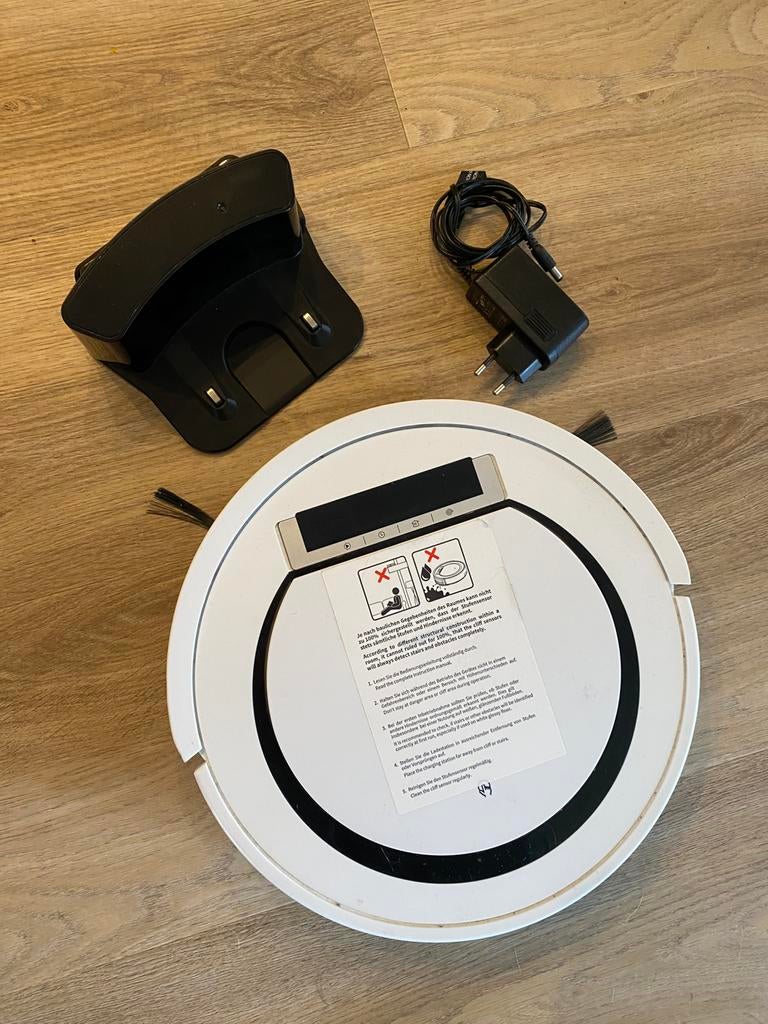 Robotstofzuiger Medion wit, Witgoed en Apparatuur, Ophalen, Zo goed als nieuw, Robotstofzuiger
