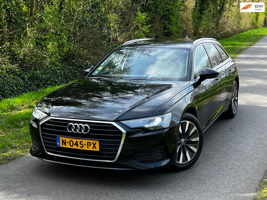 Audi A6 Avant 40 TDI Sport S line edition 25 years | Cruise, Stof, Gebruikt, 2000 kg, Zwart
