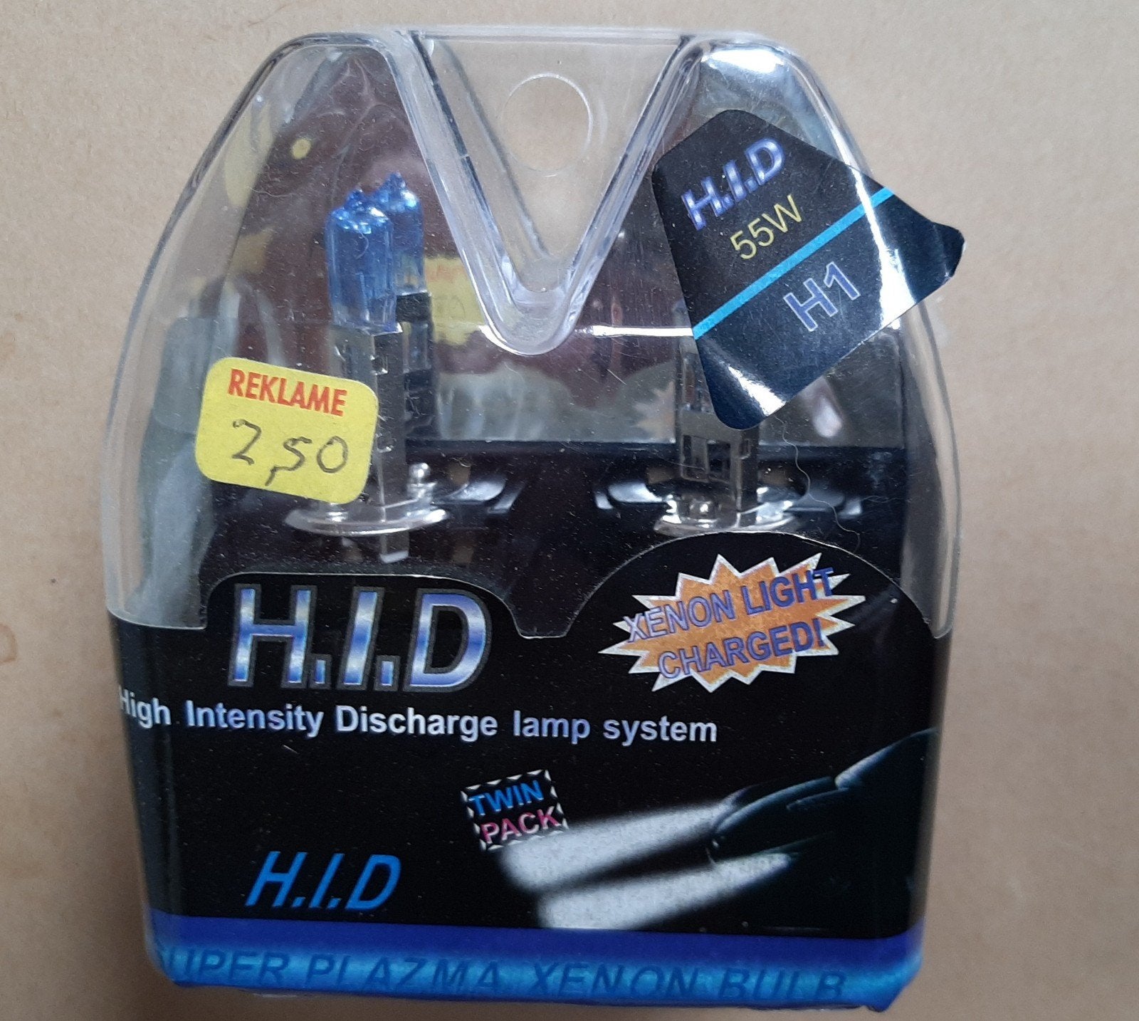 H.I.D. H1 Xenon Look Halogeen Lampen 55W (Twin Pack), Ophalen of Verzenden, Nieuw, Universele onderdelen